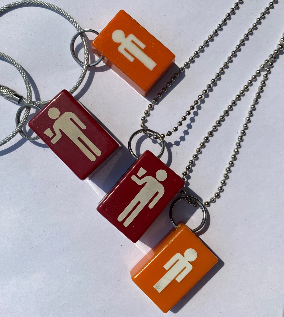 Airline Call Button Key Chains and Necklaces - Etsy