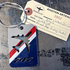 United Airlines B747 Fuselage luggage tags N198UA “Friend Ship” Livery