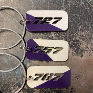 Porte-clés Boeing 727 757 767 FedEx
