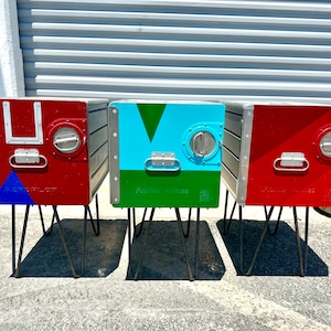 Frontier & Aeroflot box side tables