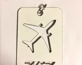 Delta Airlines Boeing 767 fuselage luggage tag