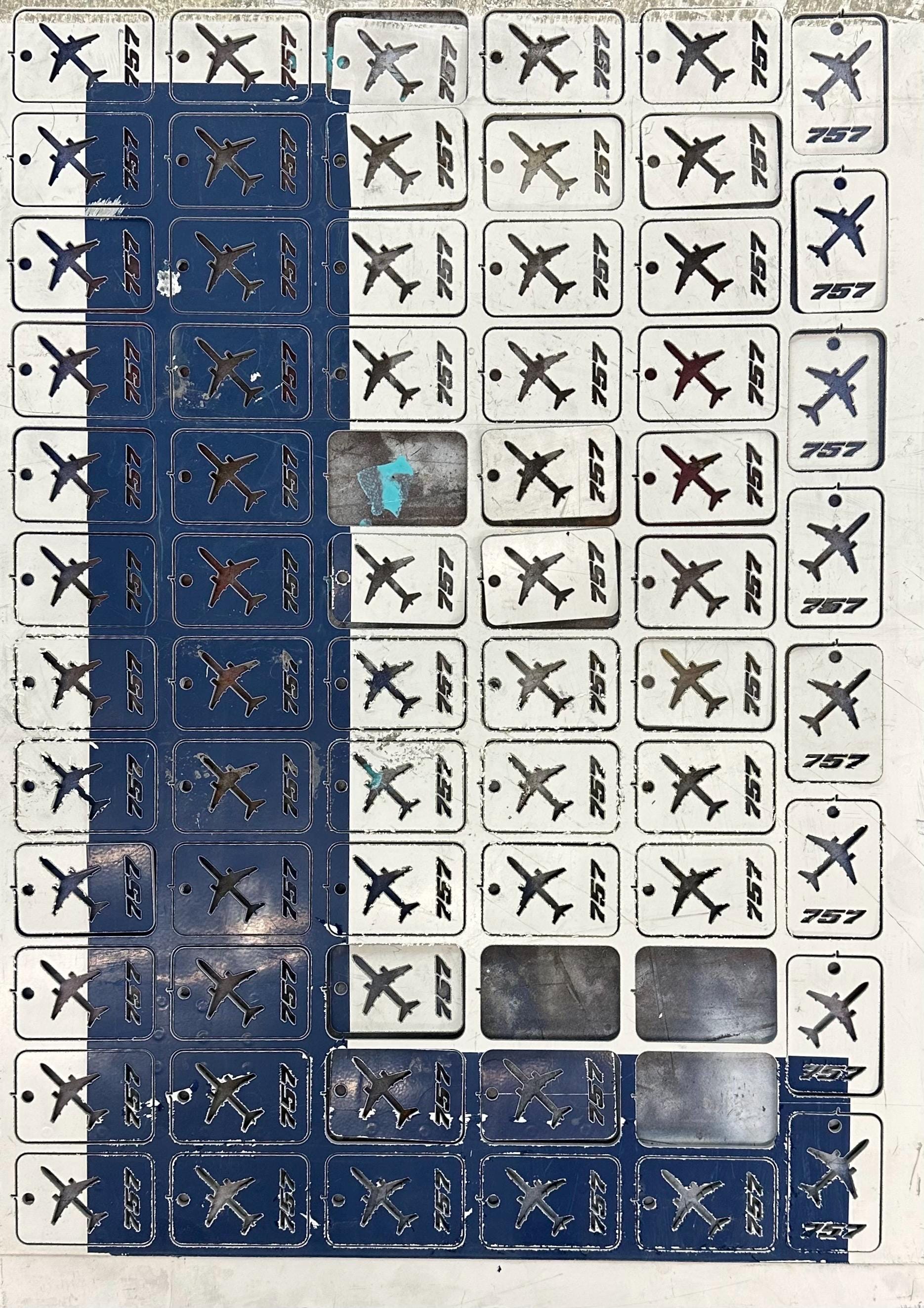 デルタ航空初代ボーイング757機体用ラゲッジタグ（本物） N602DL