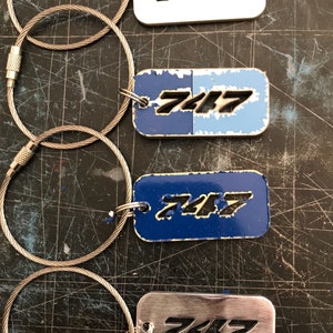 United Airlines B747 Fuselage keychains