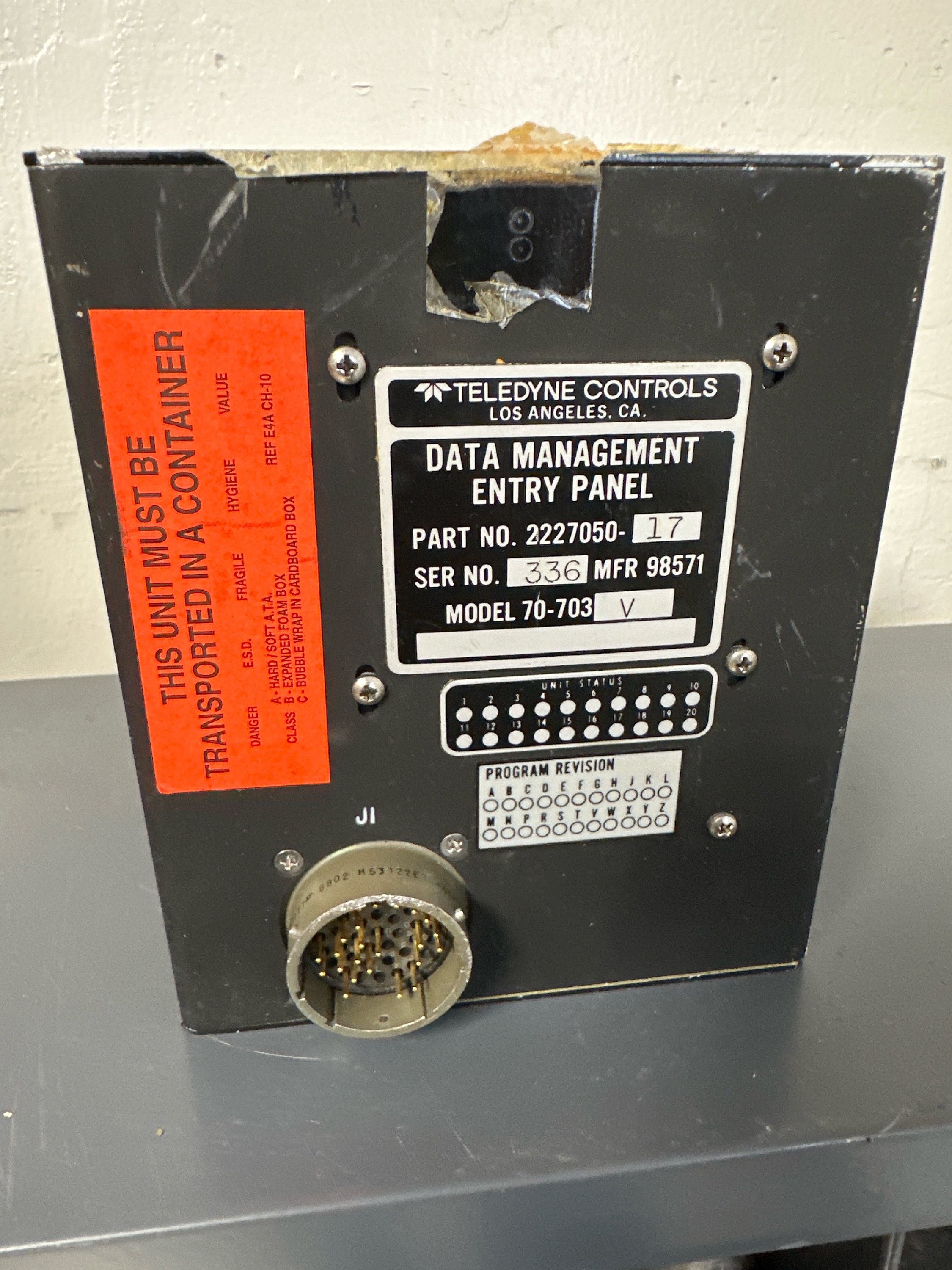 Retired Data Management Entry Panel Cockpit Instrument - Etsy