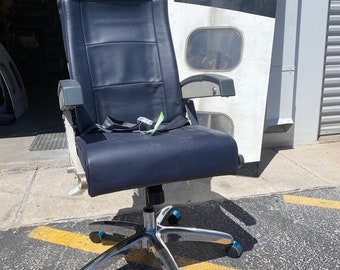 Retired Vintage American Airlines Coach seat office chair. Airbus