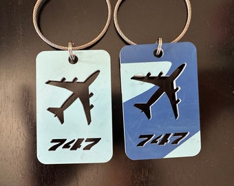 Korean Airlines B747-400 skin luggage tags