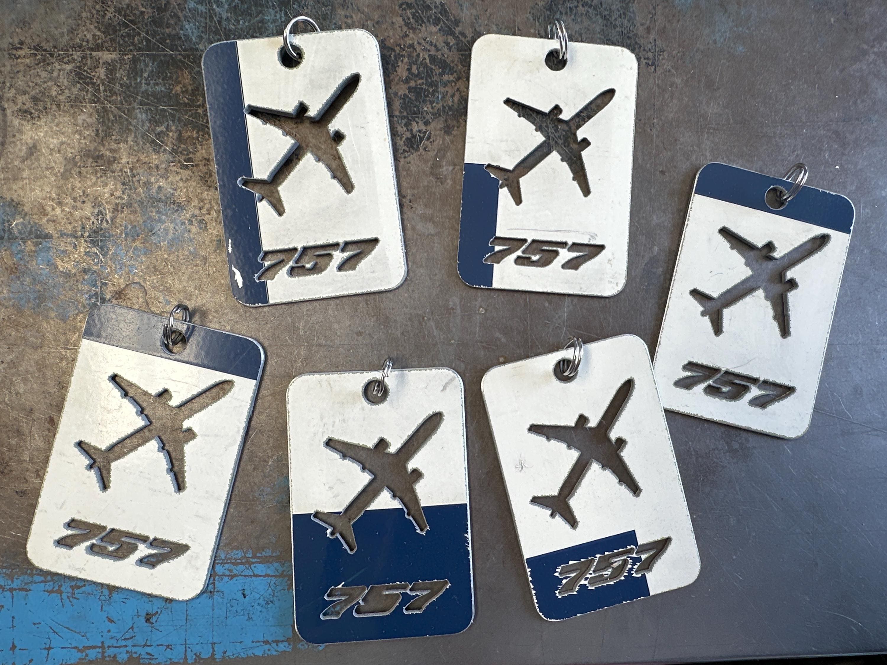 デルタ航空初代ボーイング757機体用ラゲッジタグ（本物） N602DL