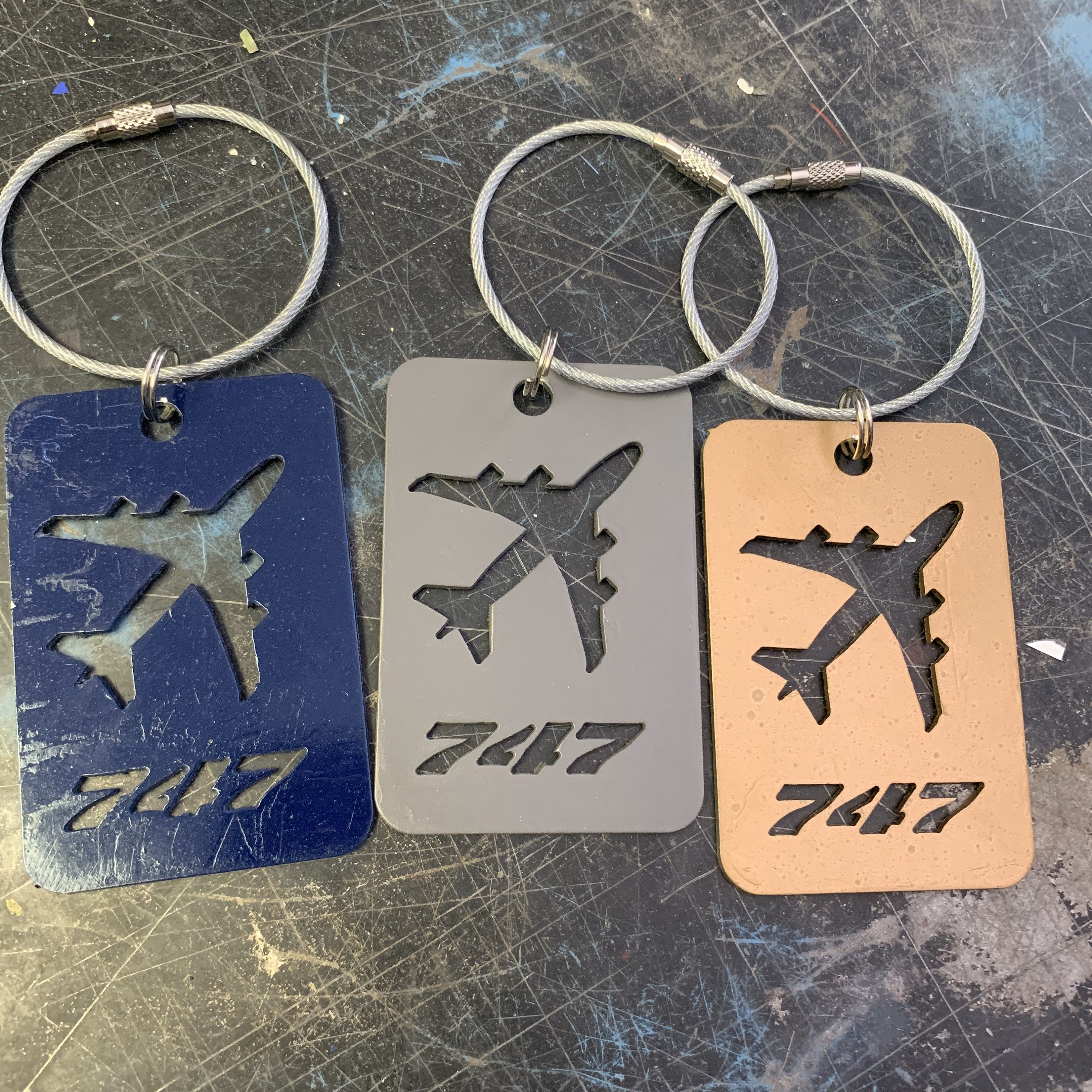 United Airlines B747 Luggage Tag N171UA Etsy