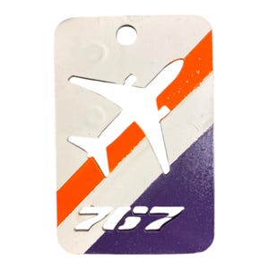 Étiquette à bagage Boeing 767 FedEx
