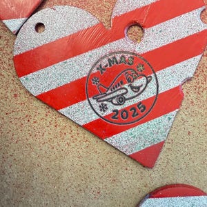 Southwest Airlines B737 heart X-MAS 2025 keychain or ornament image 2
