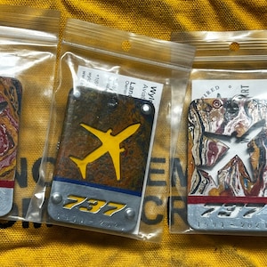 Southwest Airlines 737 aircraft skin luggage tags
