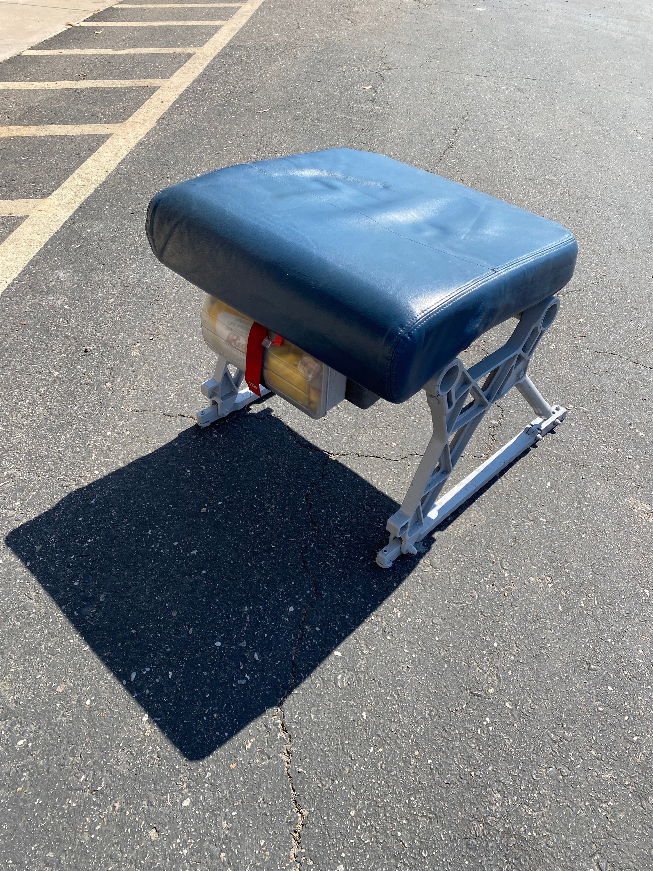 Former Delta Airlines B747 passenger seat ottoman