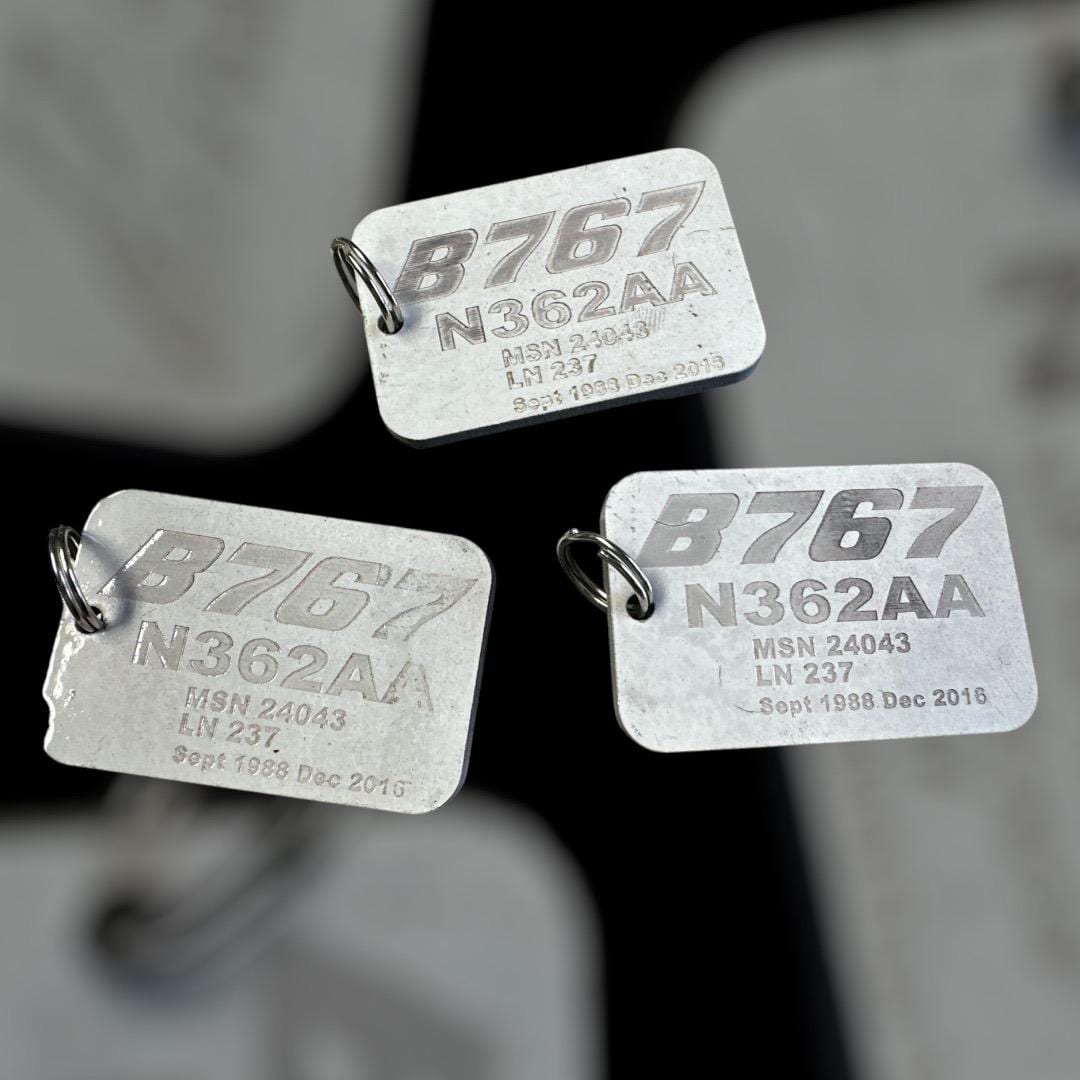 American Airlines 767 Key / Luggage Tag N362AA - Etsy
