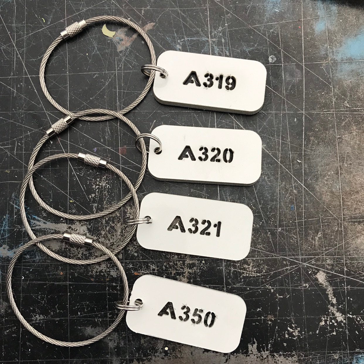 Airbus 319 320 321 350 Aircraft Skin Key Fobs - Etsy