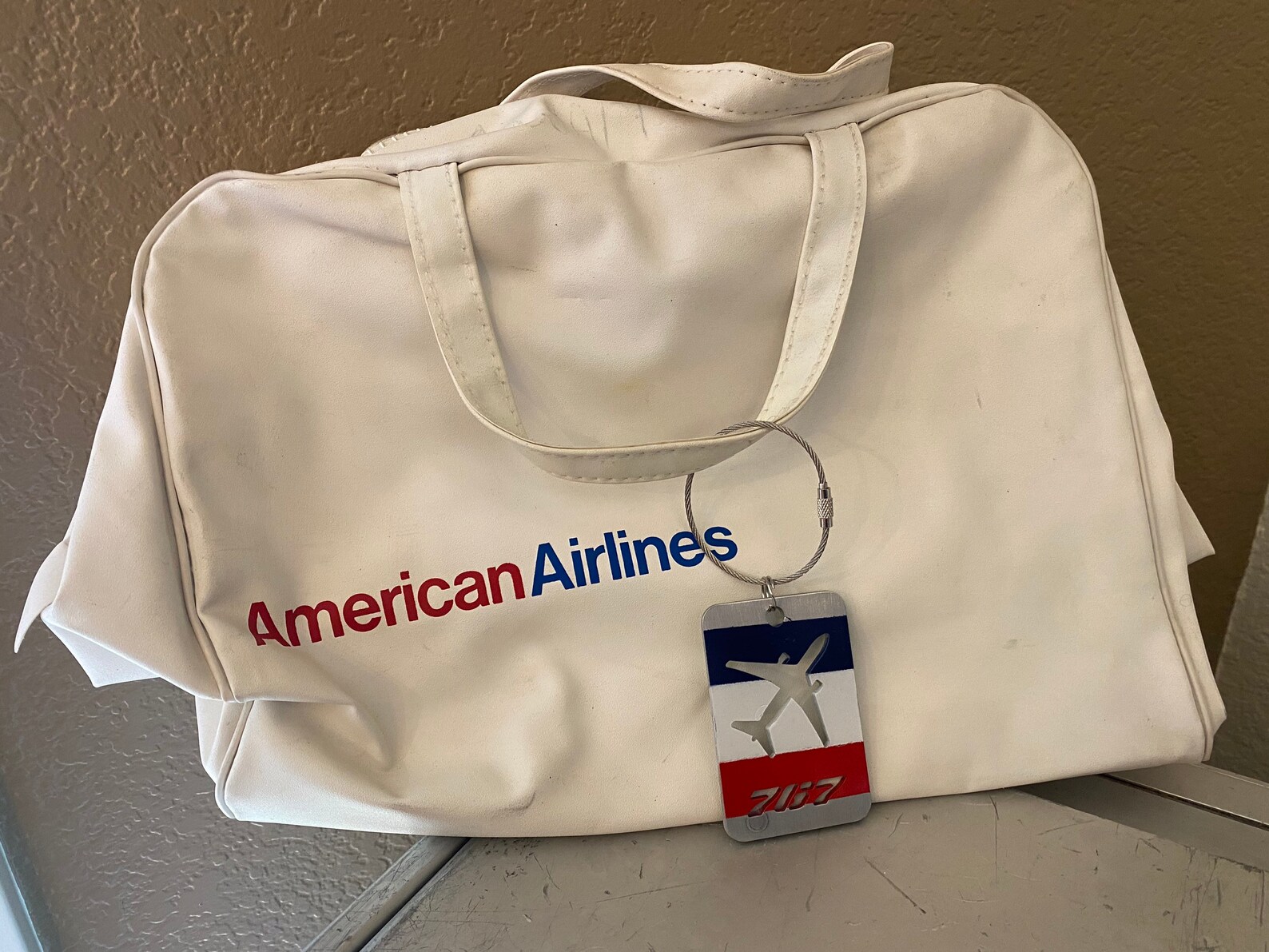 Vintage Airline Bags With Aircraft Skin Tags. Iberia Airlines Etsy