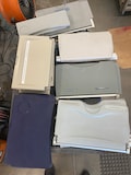 Retired Airline passenger seat back tray tables