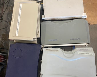 Retired Airline passenger seat back tray tables