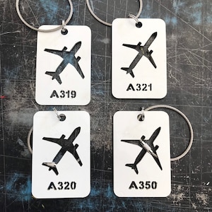 Airbus 319 320 321 350 Aircraft Skin Luggage Tags