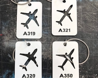 Airbus 319 320 321 350 Aircraft Skin Luggage Tags