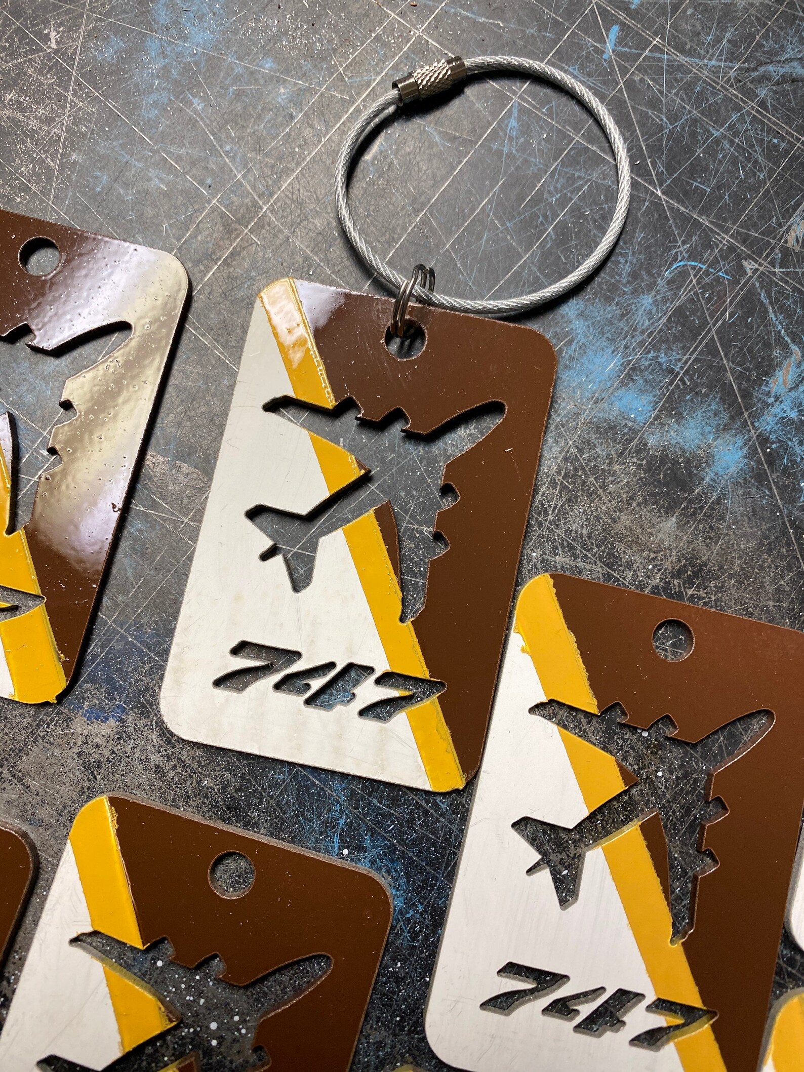 B747 Aircraft Skin Luggage tag UPS livery Etsy