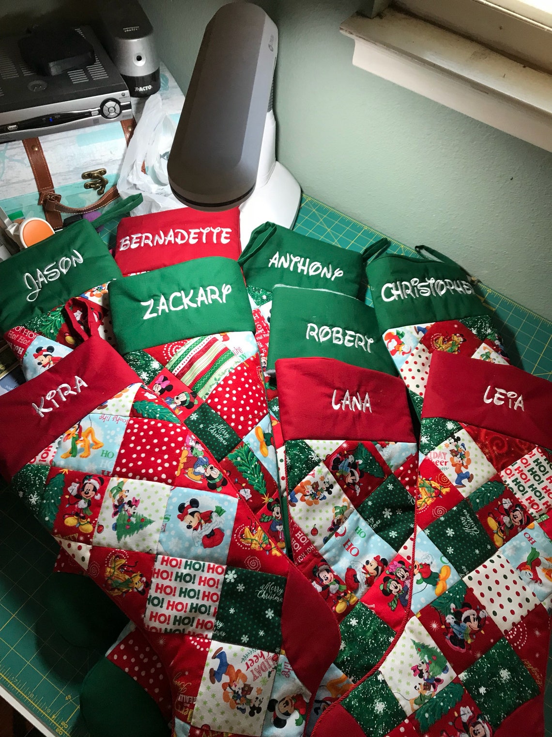 Personalized Handmade Quilted Christmas Stockings BEAUTIFUL Etsy