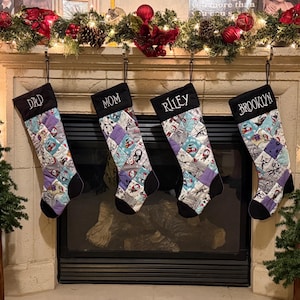 Spook-tacular Nightmare Before Christmas Personalized Custom  Name Quilted Stockings – Handmade Heirloom Holiday Magic! NBC Family Gift!