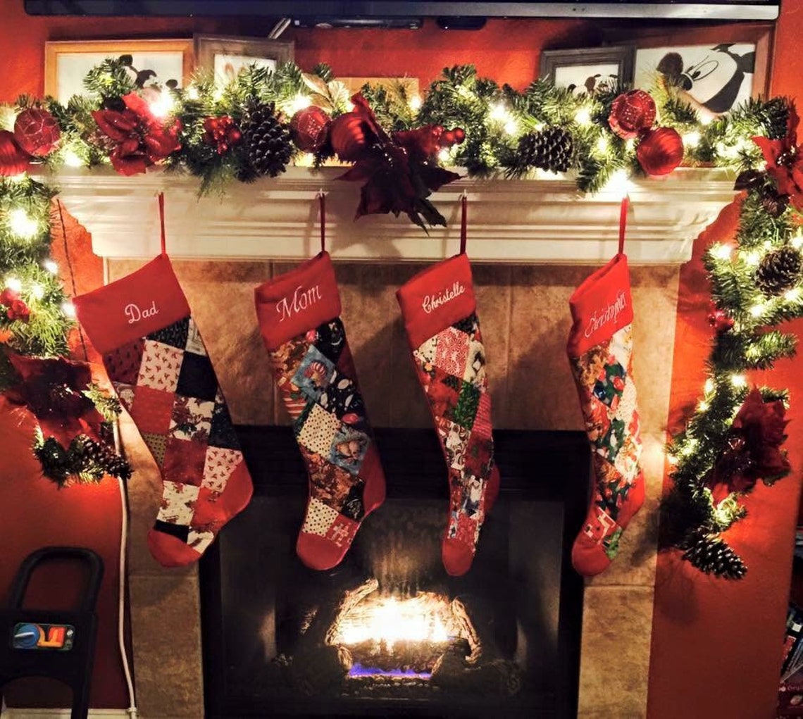 Personalized Handmade Quilted Christmas Stockings BEAUTIFUL Etsy