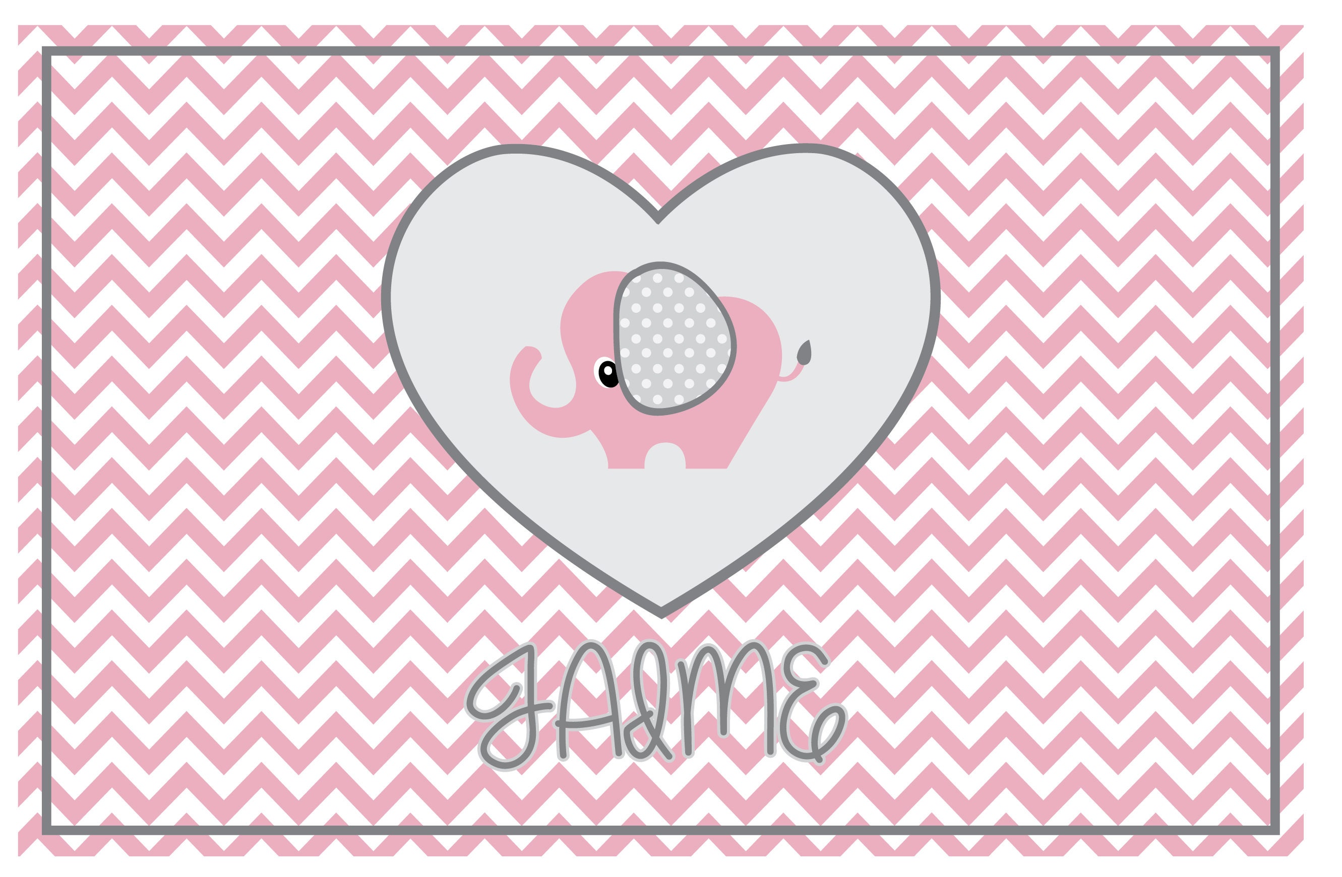 Baby GirlPersonalized Placemat Etsy
