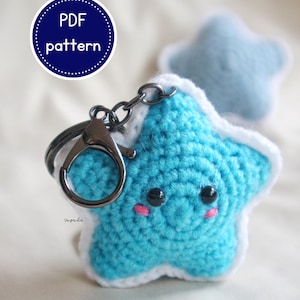 Crochet Star Keychain Pattern: Handmade Plush Design (PDF Pattern)