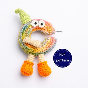 Amigurumi Alphabet Letter C Pattern. Crochet Cute Alphabet. Soft Plush Alphabet. Learning Tool for Toddler. Thoughtful Gift for Preschoolers