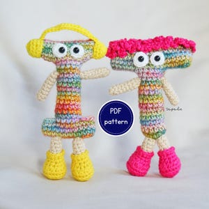 Patrón de crochet con alfabeto vibrante y colorido, decoración para habitación infantil, palabras personalizadas para habitación infantil
