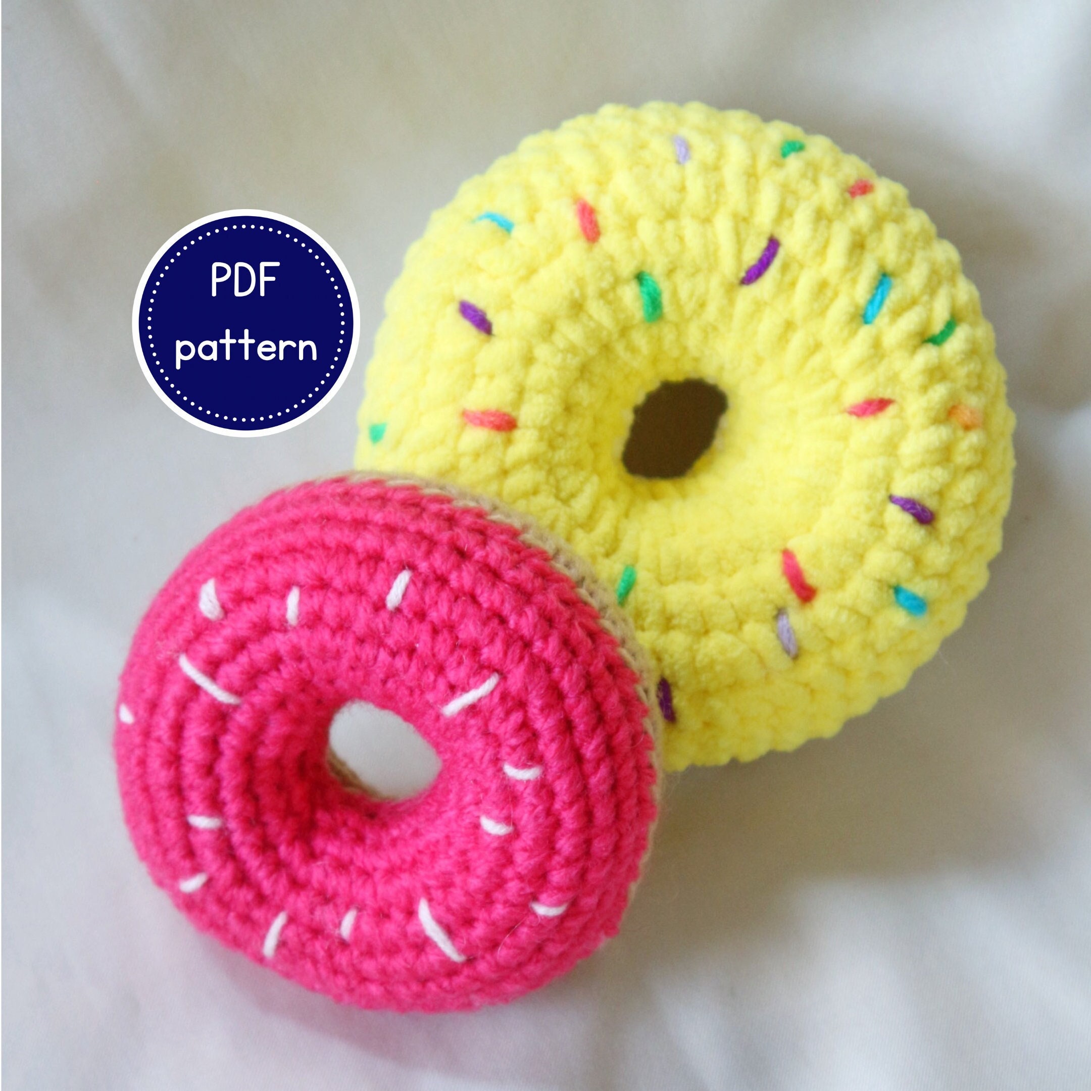 35 Donut Crochet Patterns for Sweet Amigurumi, Plushies, and Giftable Treats 28 Amigurumi Donut Crochet Pattern: Beginner Chunky Toy