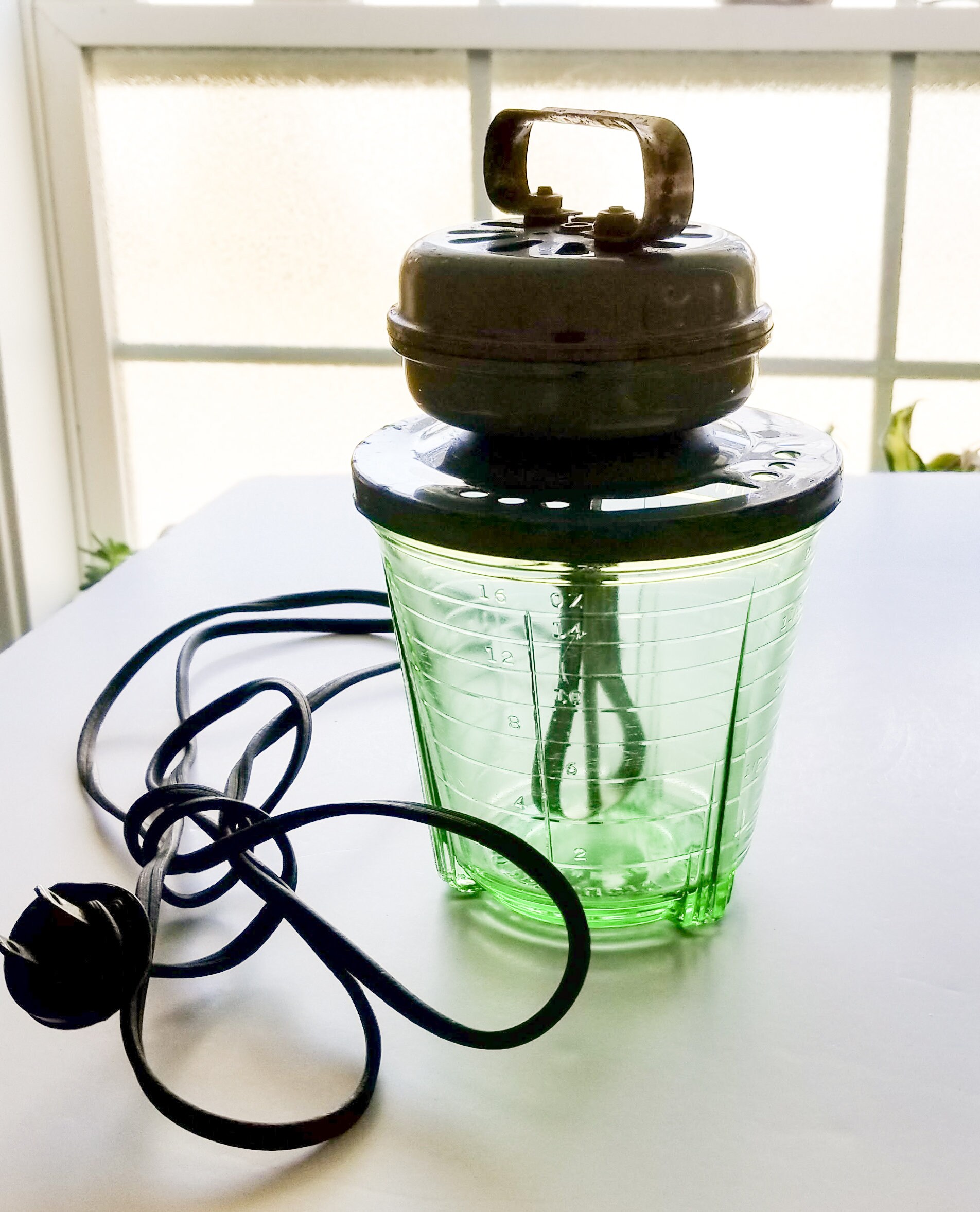 Vintage Vidrio Cream Whipper Drink Mixer Complete Working ca 1930's