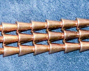 Vintage 1940s Kreisler Sterling Silver Cone Link Bracelet