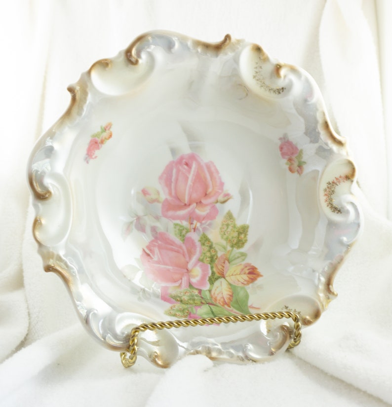 Large Antique Porcelain Serving Bowl Johann Seltmann Etsy