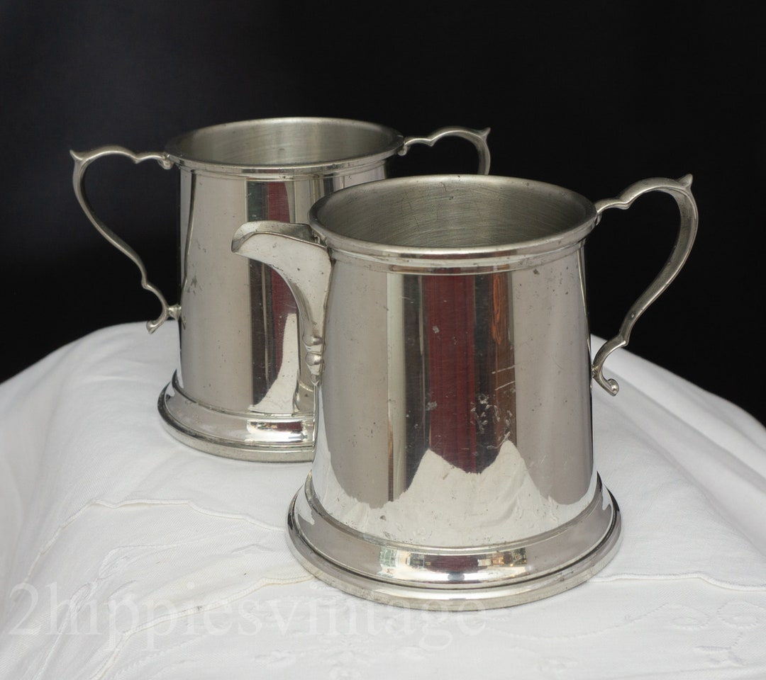 Vintage Colonial Pewter Cream and Sugar by Boardman Hollowware Etsy