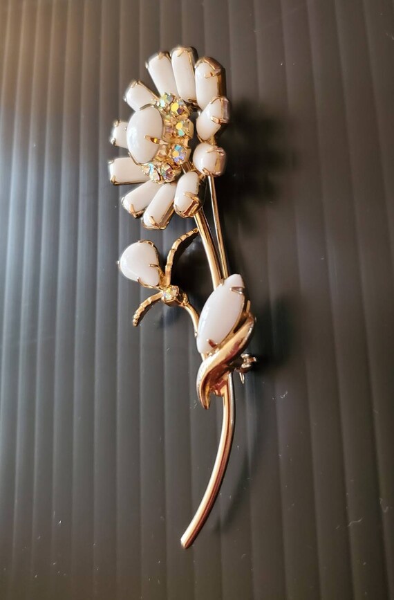 Collier Juliana Delizza & Elster - Cristal Taillé Feuille - Multicolore - Occasion Vintage