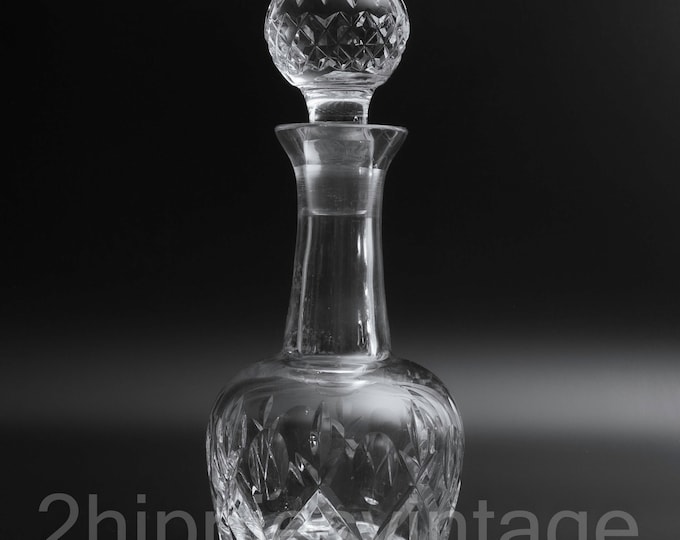 Featured listing image: Lismore by Waterford Decanter w Stopper Vintage Crystal