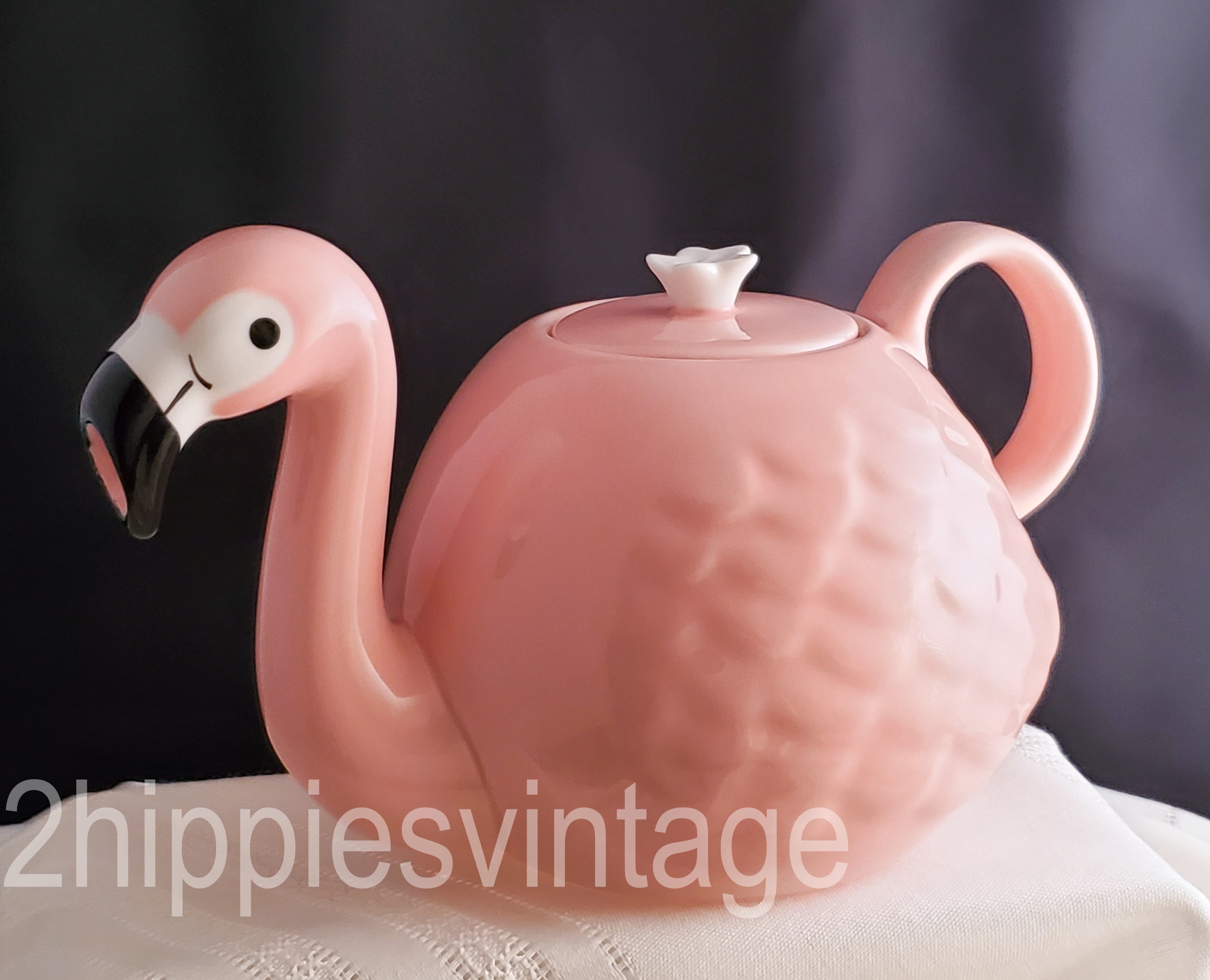 geest Chemicus dood gaan Vintage Nieuwigheid Roze Flamingo Keramische Theepot 1980s - Etsy Nederland