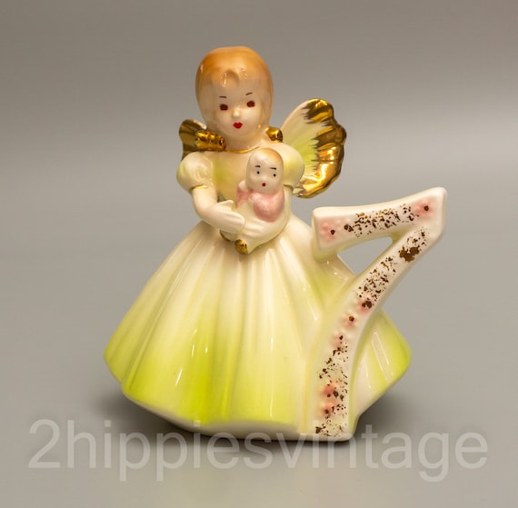 Vintage Josef Originals Angel Girl Figurine: Seventh Birthday