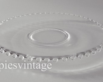 One Vintage Two Handled Tray Candlewick Clear (Stem 3400) by IMPERIAL GLASS-OHIO  |