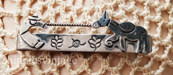 Vintage Sterling Silver Tie Clip TBM Cuernavaca M… - image 3