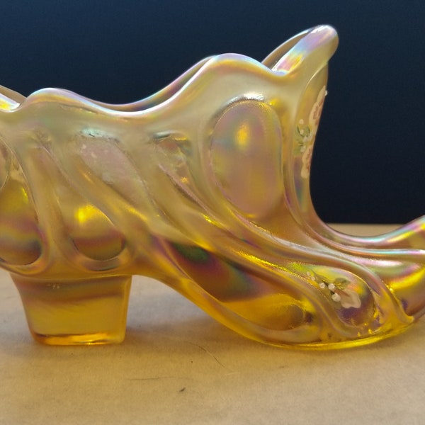 Fenton Glass Slipper Etsy