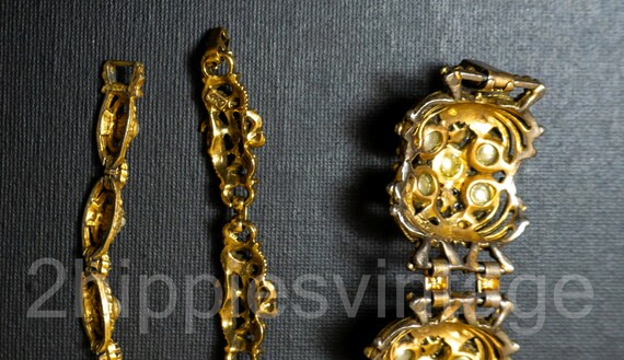 Three Florenza Coro Vintage Costume Jewelry Brace… - image 5