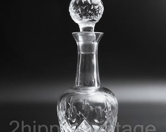 Lismore by Waterford Decanter w Stopper Vintage Crystal