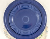 Vintage Lot of Cobalt Blue Original Fiestaware Dinner Luncheon Bread Plates