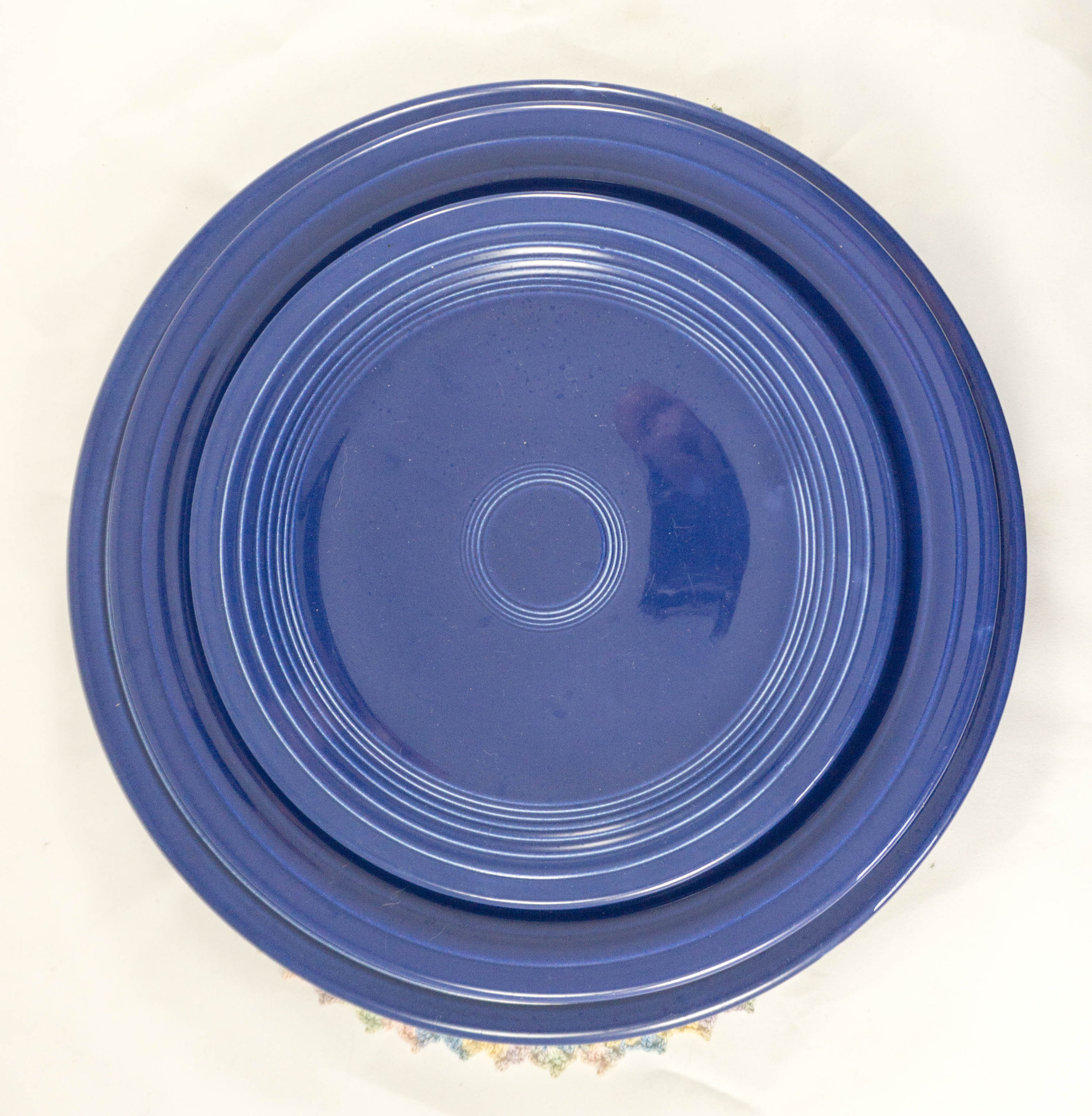 Vintage Lot of Cobalt Blue Original Fiestaware Dinner Luncheon Bread Plates