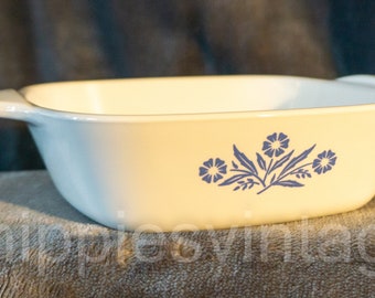 Vintage Corning Ware Corelle Petite Pan P-41 Cornflower Blue No Lid