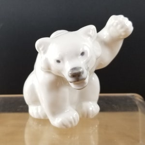 Vintage Royal Copenhagen Fighting Polar Bear Figurine