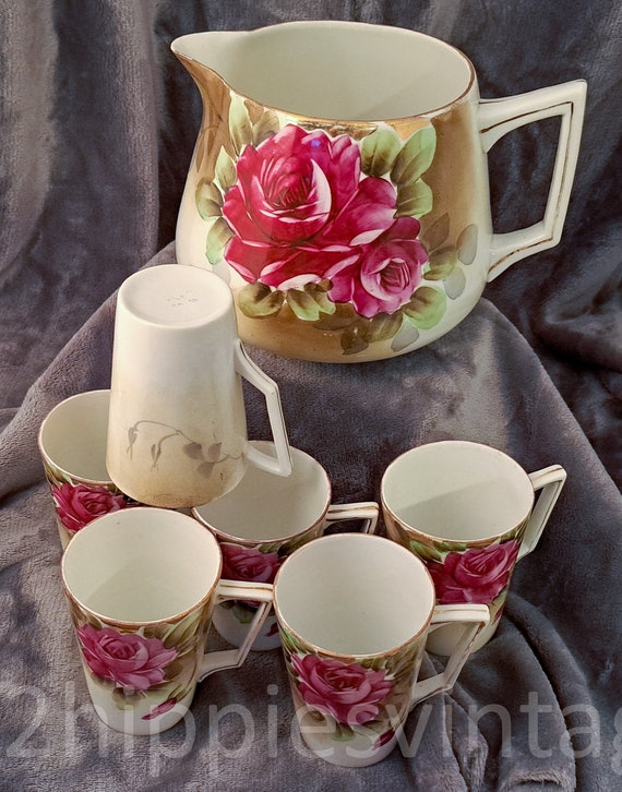 Dresden Pottery East Liverpool Ohio c.1905 1910 Juego de limonada
